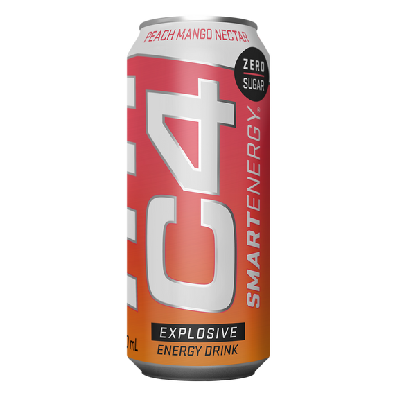 C4 Smart Energy RTD 473ml Peach Mango