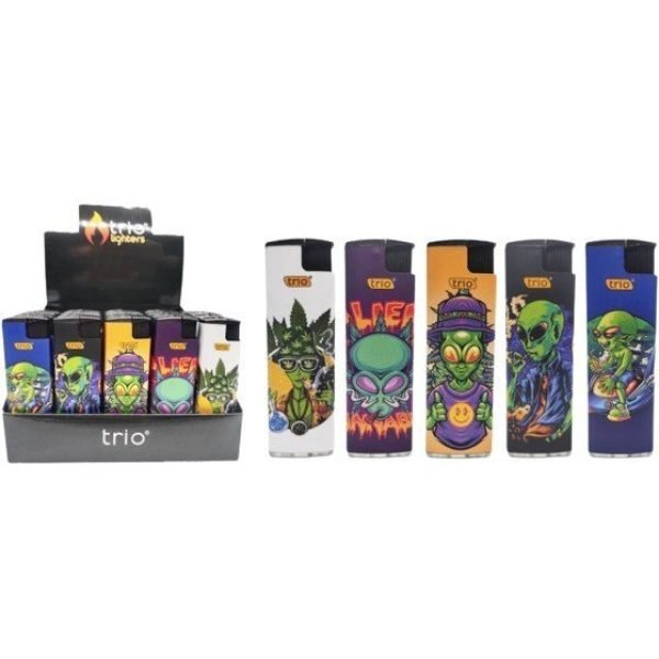 Disposable Lighter Windproof Alien Designs