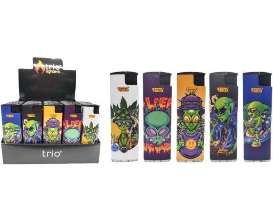 Disposable Lighter Windproof Alien Designs