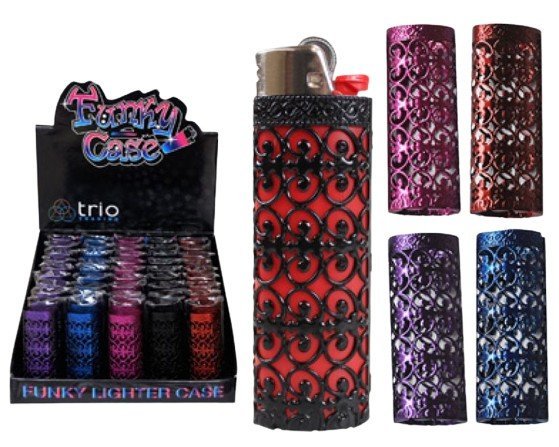 Disposable Lighter Case Coloured Fits Large Bic