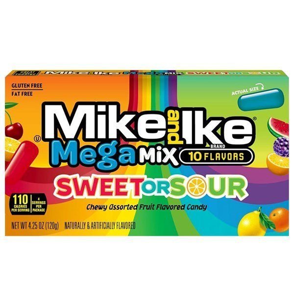 Mike & Ike Mega Mix Sweet or Sour 120g