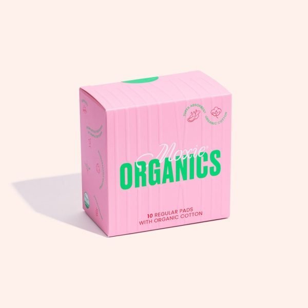 Moxie Organics Organic Cotton Regular Pads with Wings 10pk