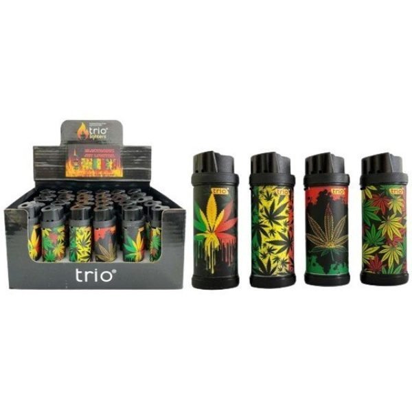 Metal Oval Jet Lighter Leaf Designs
