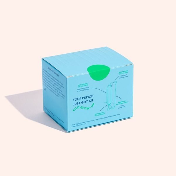 Moxie Organics 100% Organic Cotton Super Tampons 16pk