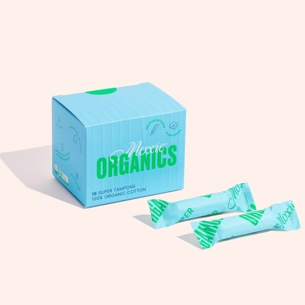 Moxie Organics 100% Organic Cotton Super Tampons 16pk
