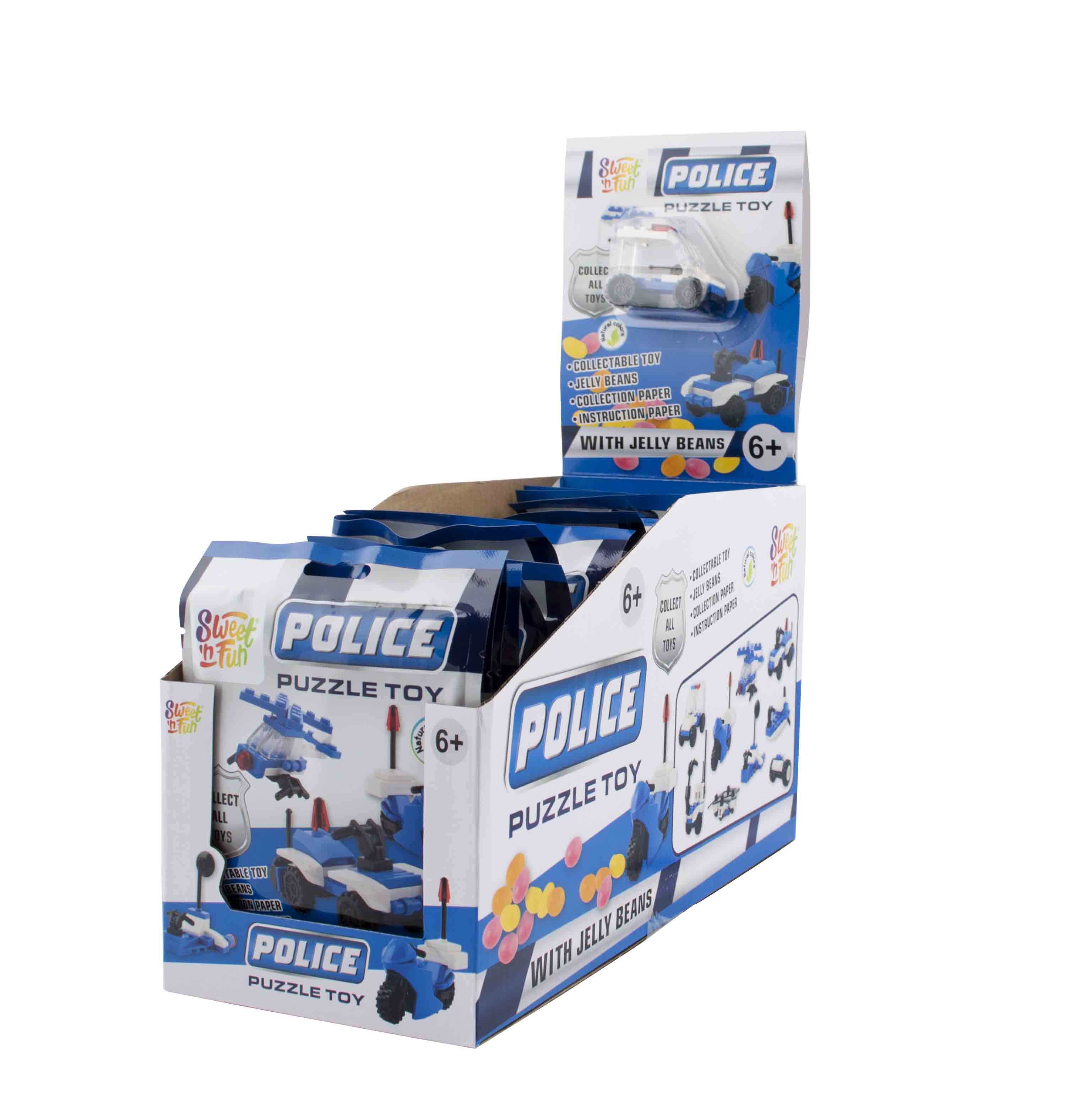 Puzzle Police Toy with Jelly Beans 5g
