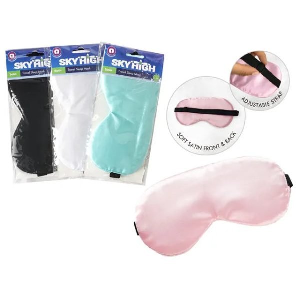Satin Travel Sleep Mask - Assorted