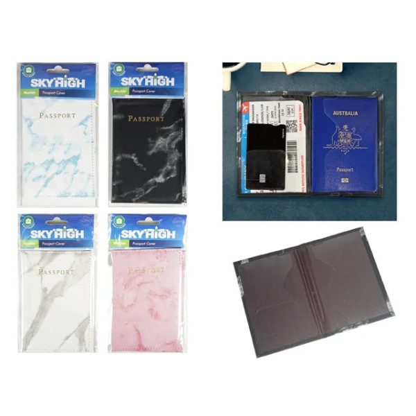 Travel Passport Holder - Marble