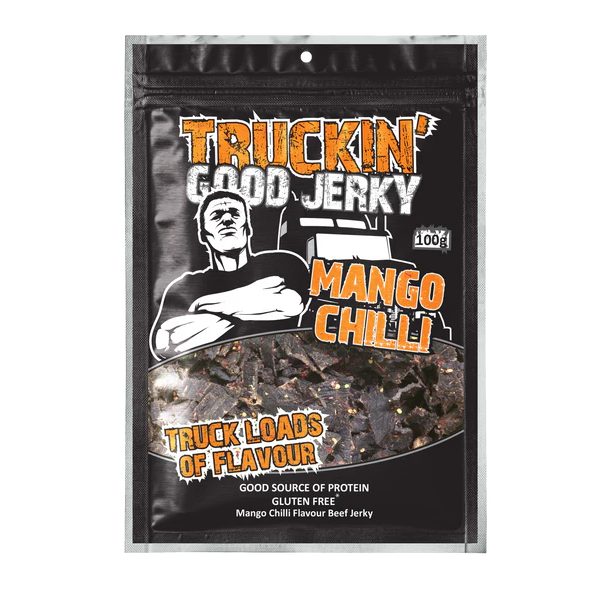 Truckin Jerky Mango Chilli 100g