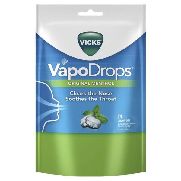 Vicks VapoDrops Original Menthol - 24 Lozenges