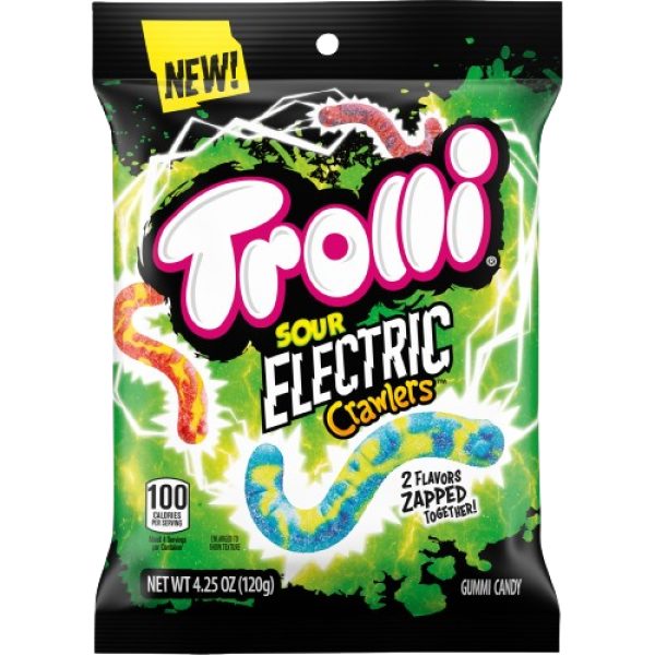 Trolli Sour Electric Crawlers Peg Bag 120g