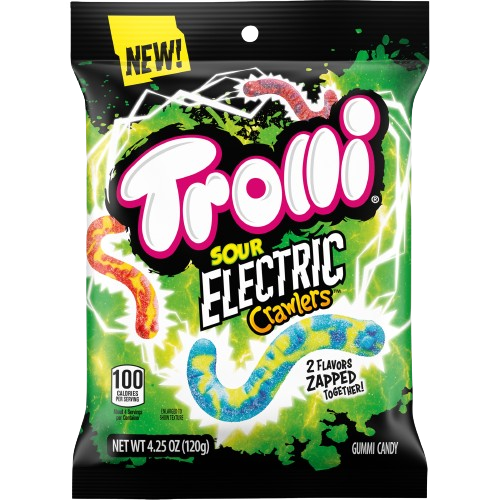 Trolli Sour Electric Crawlers Peg Bag 120g