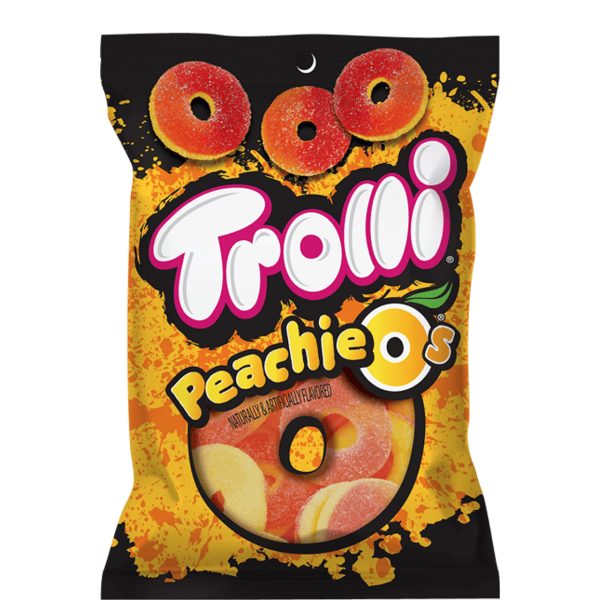 Trolli Peachie O's Peg Bag 120g