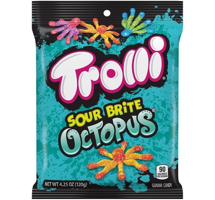 Trolli Sour Brite Octopus Peg Bag 120g