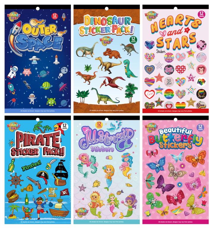 Assorted Sticker Books