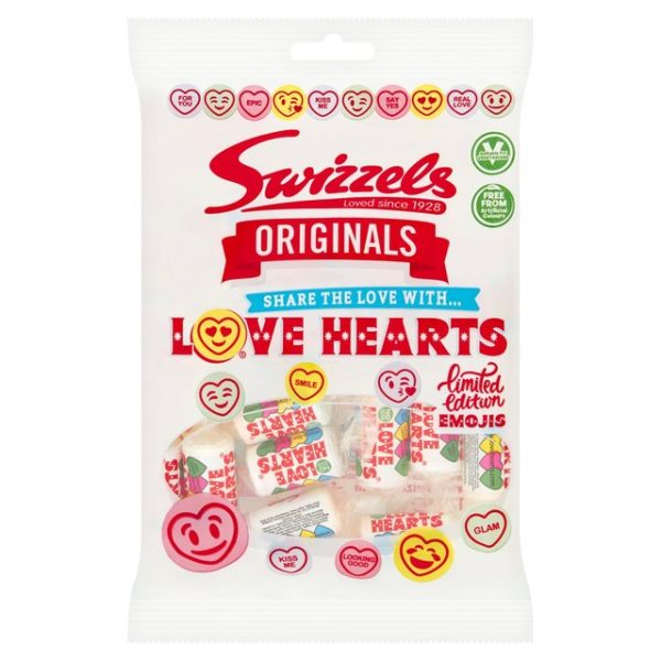 Swizzels LOVE HEARTS ORIGINALS BAG 120g