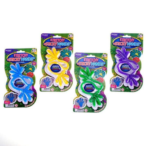 Party Central Sticky Hand Double Ended 4 Colours