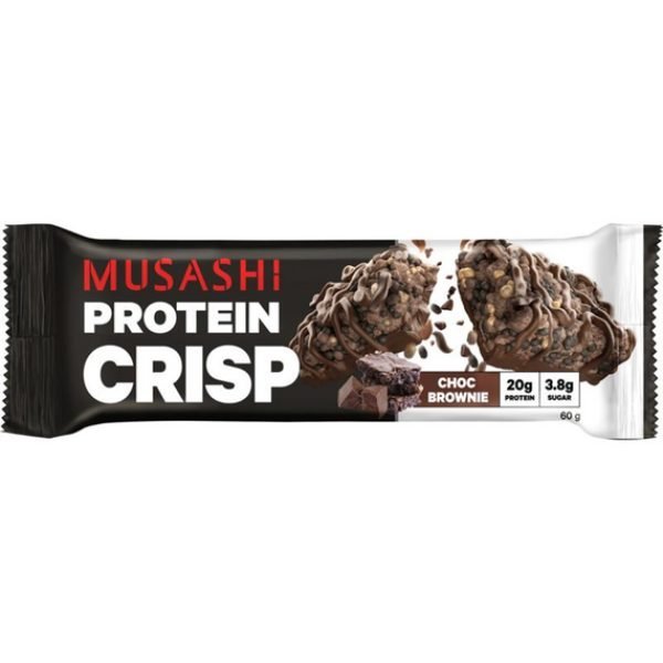 Musashi Protein Crisp Bar 60g Choc Brownie