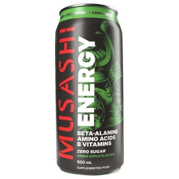 Musashi Energy Drink 500ml Green Apple