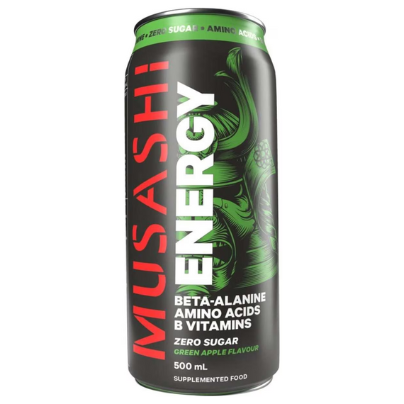 Musashi Energy Drink 500ml Green Apple