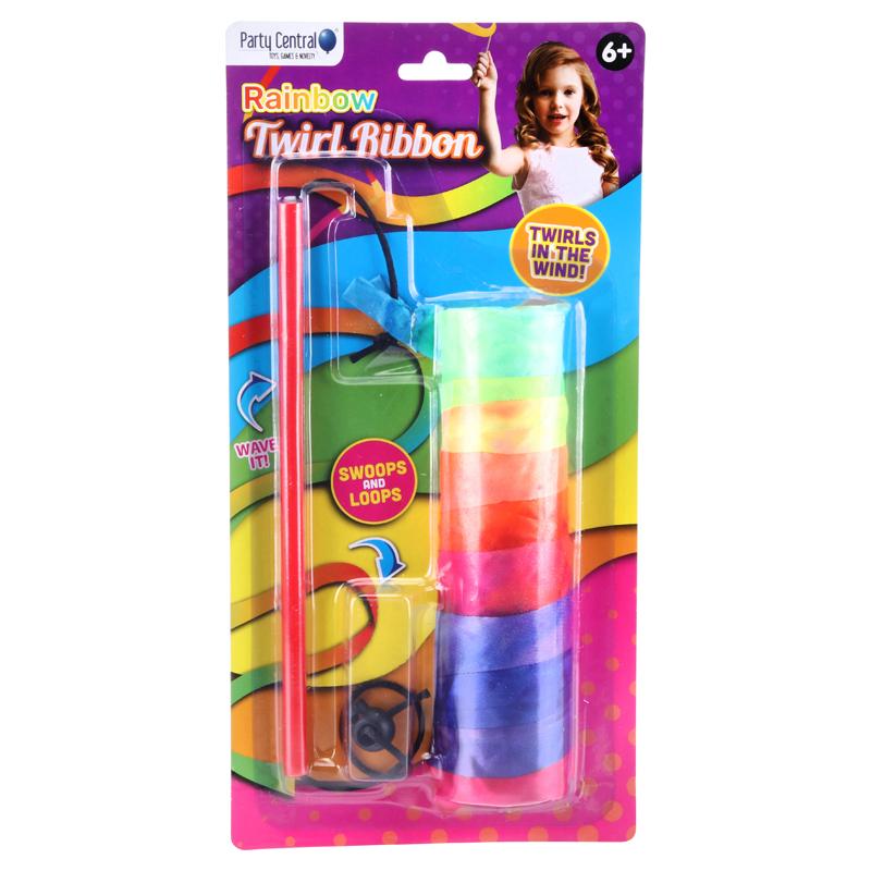 Party Central Rainbow Twirling Ribbon 1.2m
