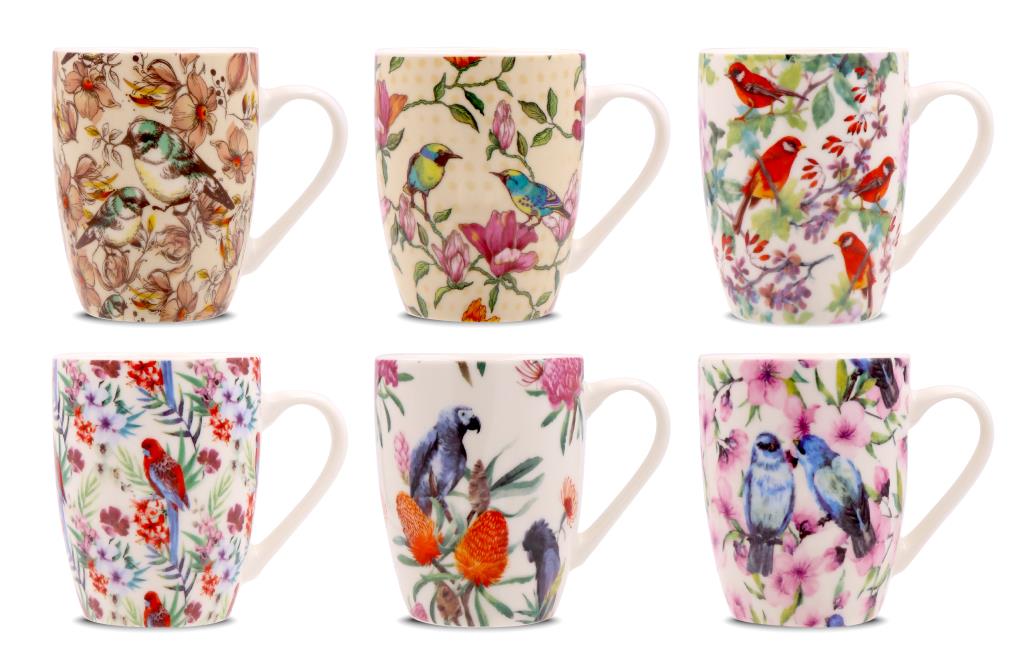 New Bone China Coffee Mug - Bird Inspired Series