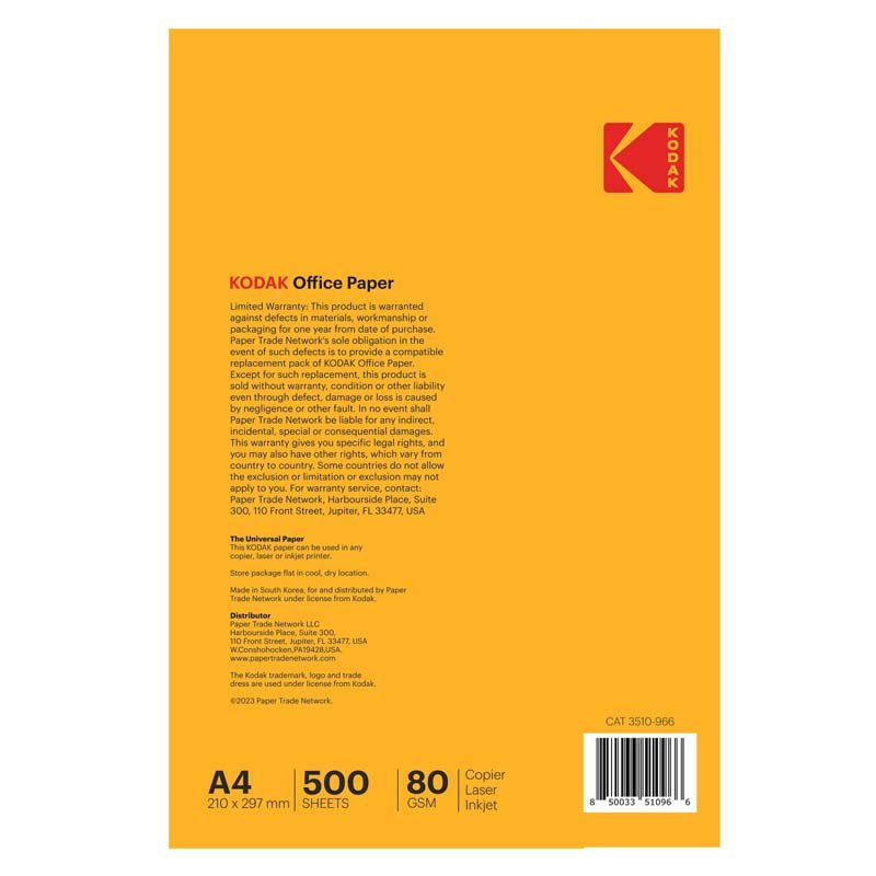Kodak Premium A4 Copy Office Paper 80GSM - 500 Sheets - Image 3