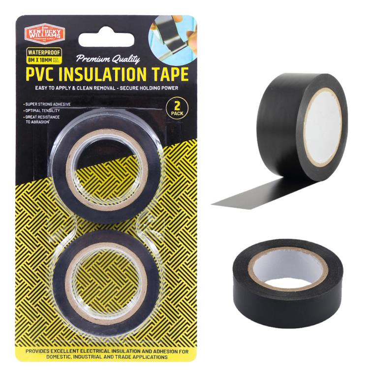 PVC Black Series Insulation Tape-2PK