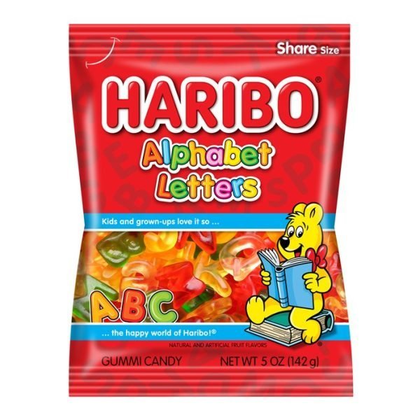 Haribo Alphabet Letters Peg Bag 141g