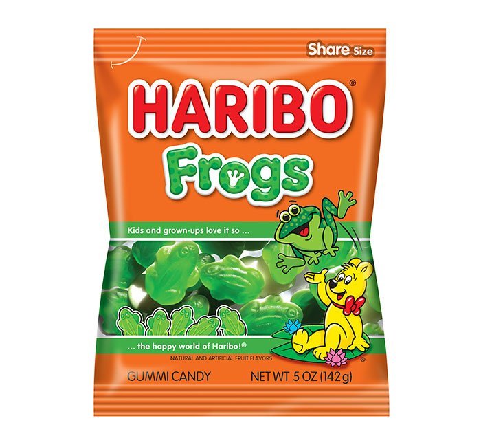 Haribo Frogs Peg Bag 142g