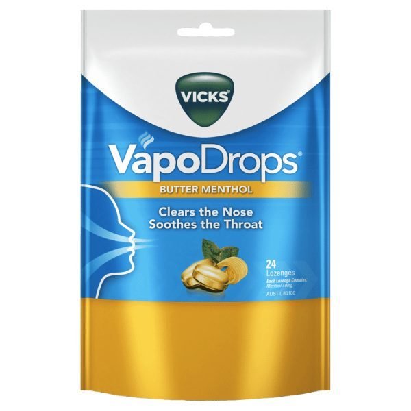 Vicks Vapodrops Butter Menthol 24Pk
