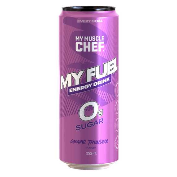My Muscle Chef Energy Drink 355ml Grape Thunder
