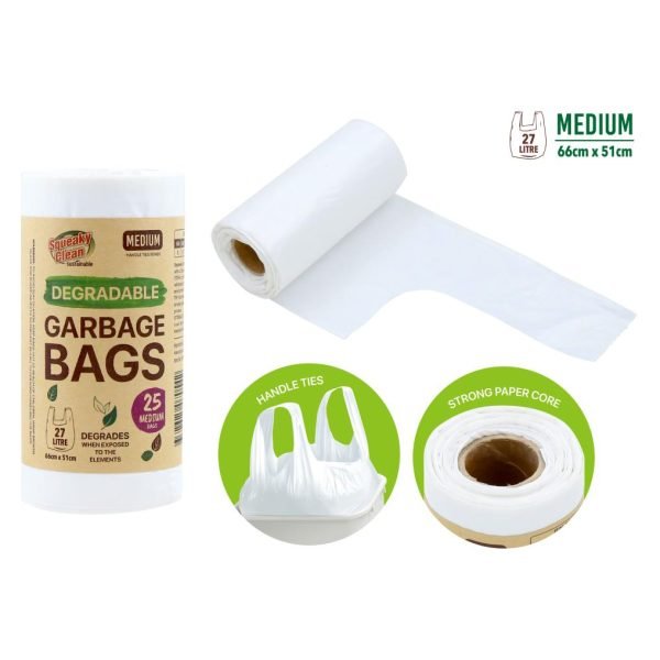 25PK Degradable Series Bin Liners-27LTR (MEDIUM)