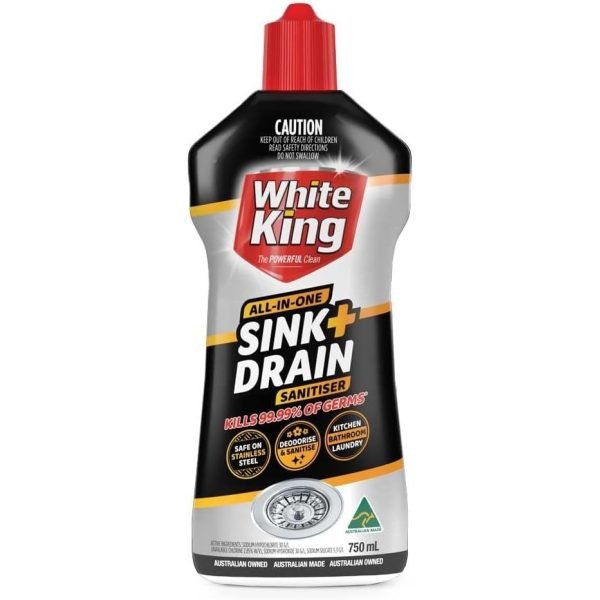 White King Sink & Drain Sanitiser 750ml