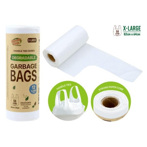 12PK Degradable Series Bin Liners- 50LTR (X-LARGE)