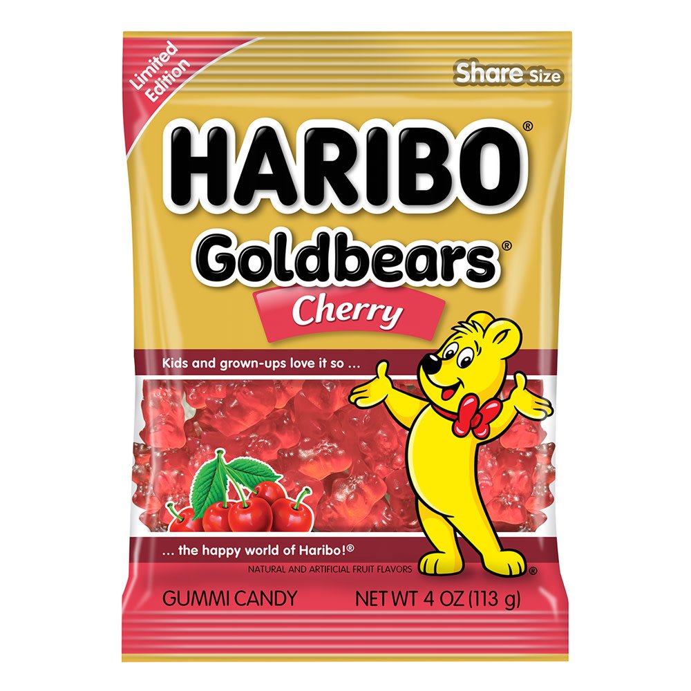 Haribo Goldbears Cherry - Limited Edition Peg Bag 113g