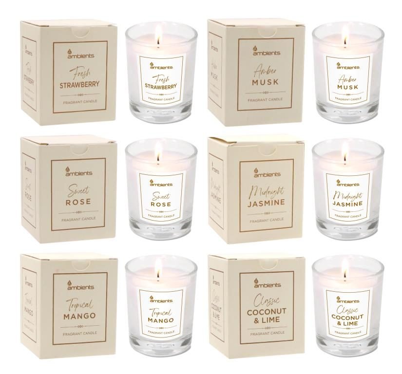 Scented Candle In Glass Jar - 6.2CM X 7.3CM