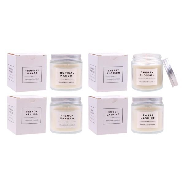Decorative Scented Candle Glass Screw Top Jar (100G)