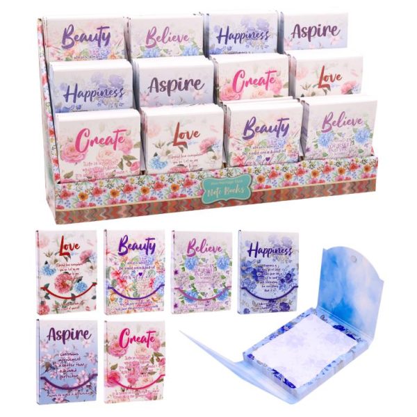 Mini Note Books - 90 Sheets - Display Box - Floral Series