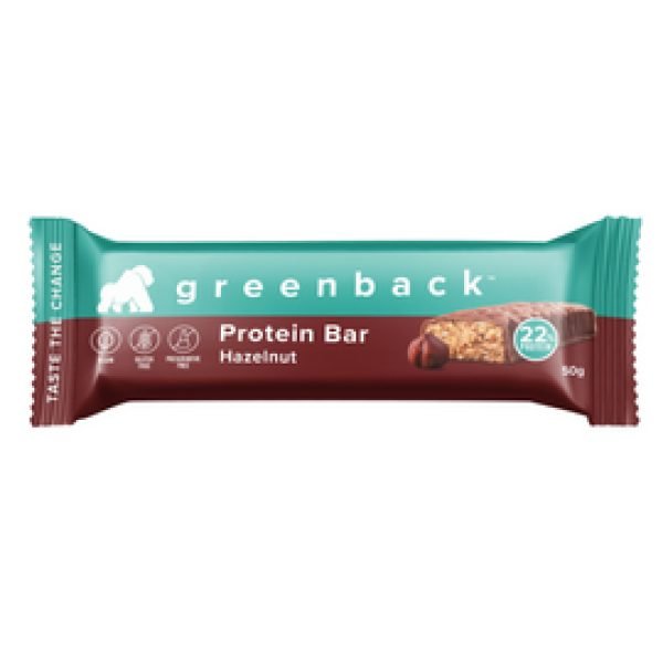 Greenback Plant Protein Bar 50g Hazelnut
