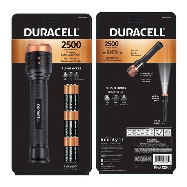 Duracell 2500 Lumen Aluminum Focusing LED Flashlight
