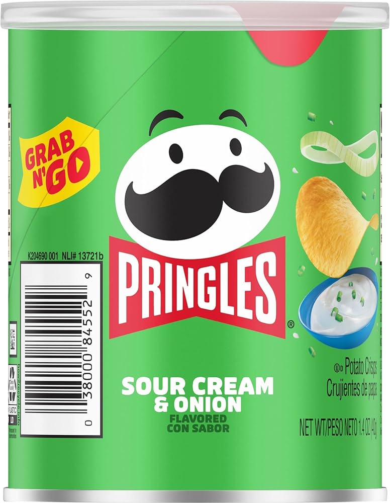 USA Pringles Grab N' Go Sour Cream & Onion Potato Chips 1.41oz(40g)