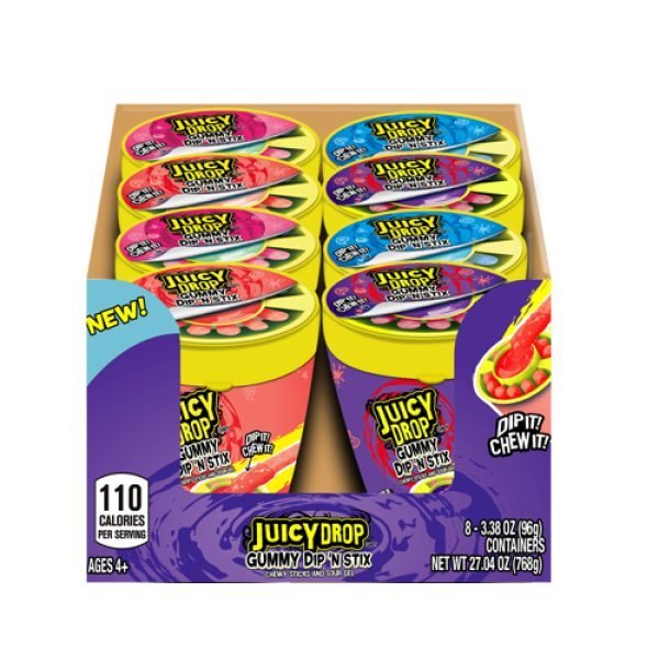 Topps Juicy Drop Gummy Dip N Stick 96g