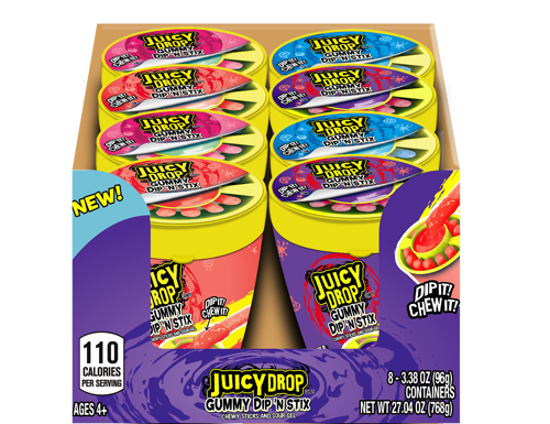 Topps Juicy Drop Gummy Dip N Stick 96g