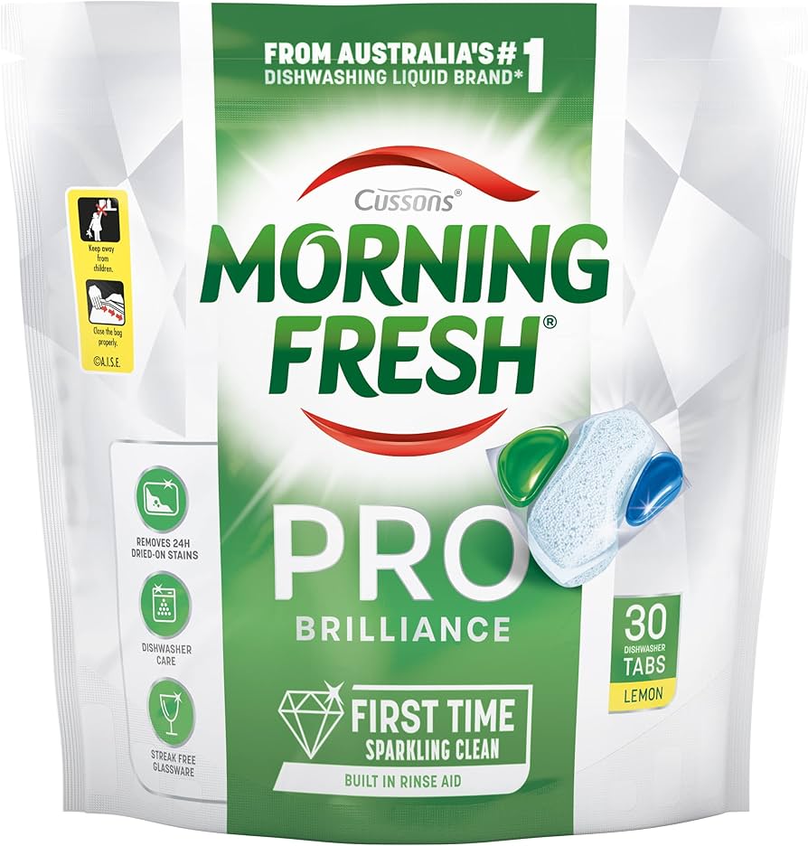 Morning Fresh Pro Brilliance Dishwasher Tablets Lemon - 30 Pack