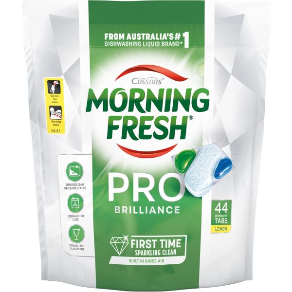 Morning Fresh Pro Brilliance Dishwasher Tablets Lemon - 44 Pack