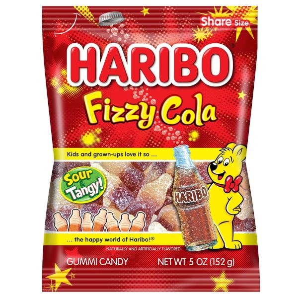 Haribo Fizzy Cola Peg Bag 141g