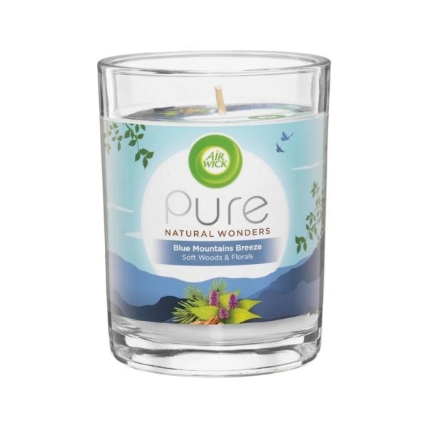 Air Wick Pure Natural Wonders Scented Candle - Blue Mountains Breeze