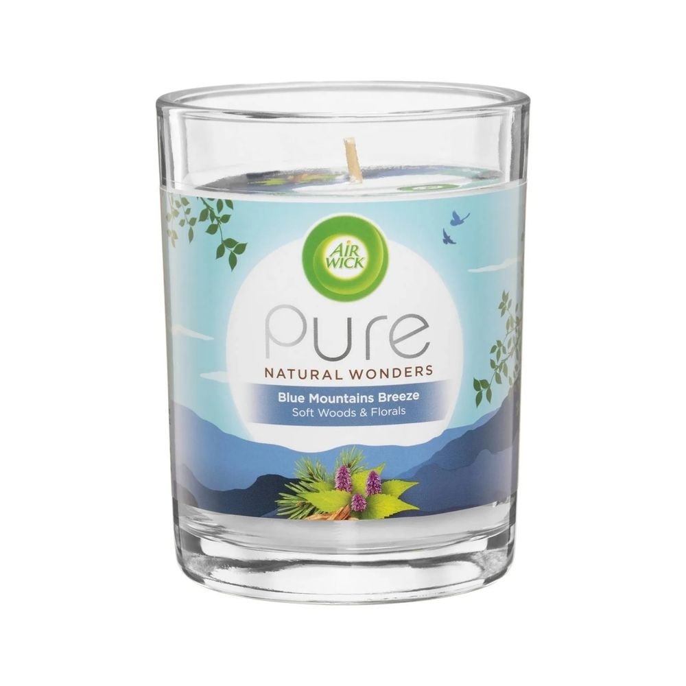Air Wick Pure Natural Wonders Scented Candle - Blue Mountains Breeze
