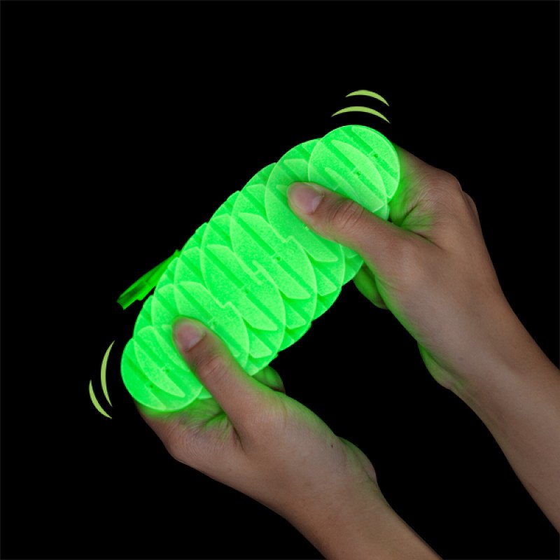 Glow in the Dark Keychain Flexi Worm - Image 4
